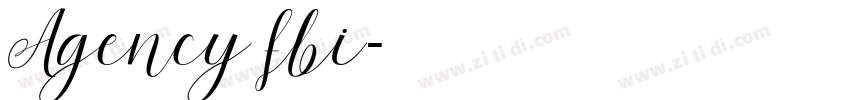 Agency fbi字体转换